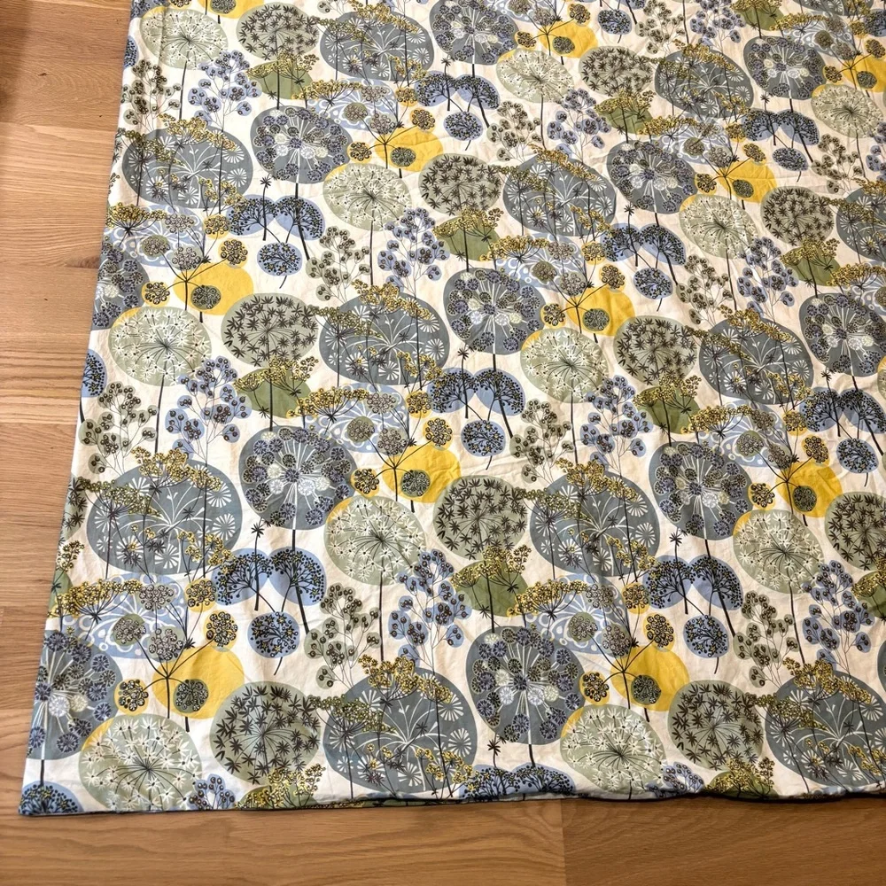 Duvet Cover Garnet Hill Twin Wildflower Dandelion 100% Cotton Soft Cottage